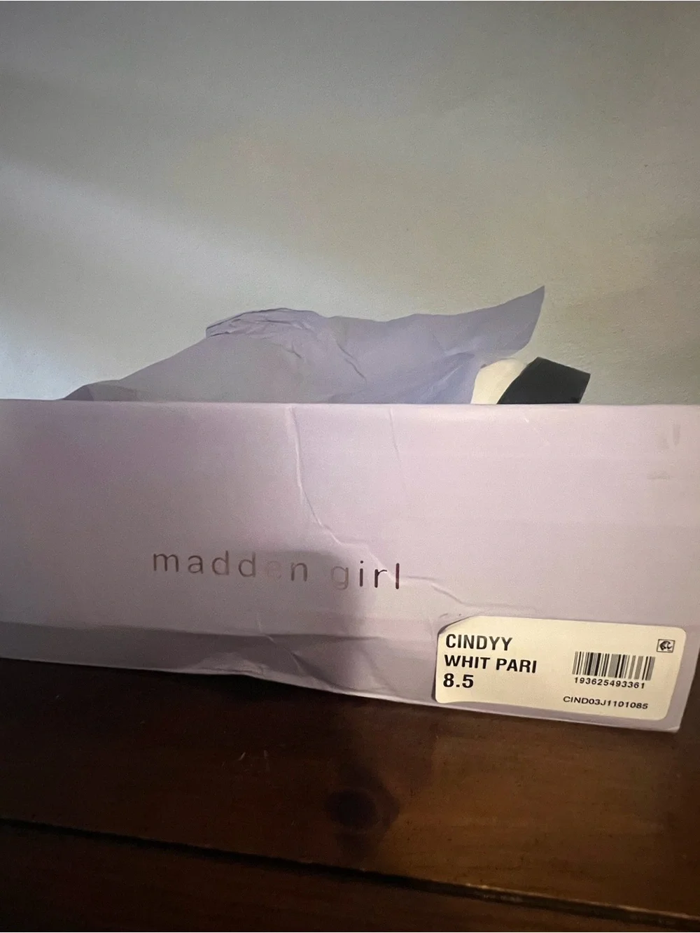 Madden Girl White Chelsea Lug Sole Ankle Boots with Black Elastic - White Pari